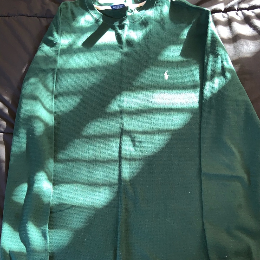 Long sleeve crew neck Polo shirt